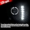 Spec-D Tuning 97-01 Jeep Cherokee Halo Projector Headlight With LED Black LHP-CHKE97JM-RS - alternate 4